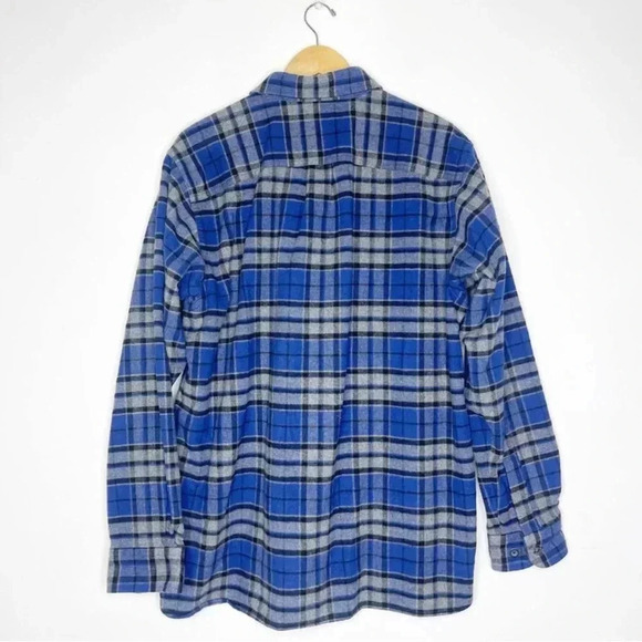 L.L Bean Men's L.L.Bean Chamois Shirt Plaid Traditional Fit Size Large - Picture 2 of 5